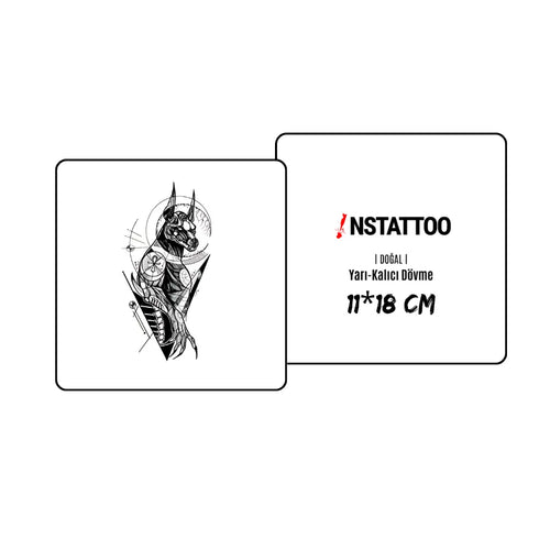 Anubis - Halb-permanentes Tattoo