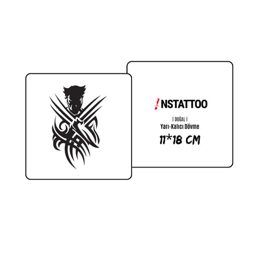 Wolveride - Halb-permanentes Tattoo