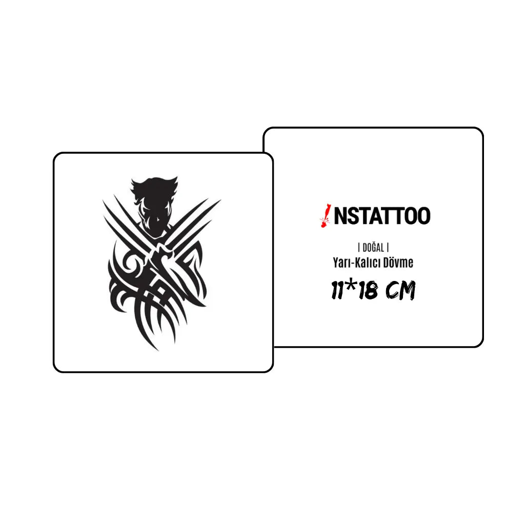 Wolveride - Halb-permanentes Tattoo