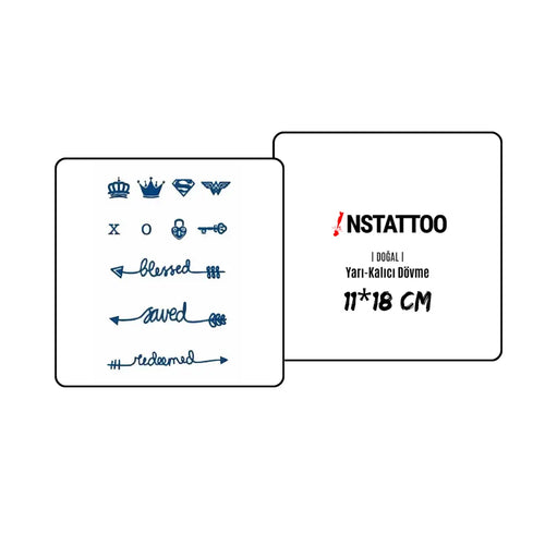 (Limited Stock) Royal - Halb-permanentes Tattoo  Paketi