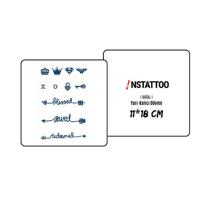 (Limited Stock) Royal - Halb-permanentes Tattoo  Paketi