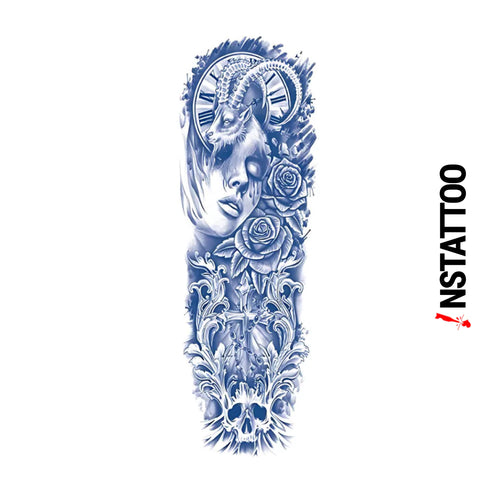 (Full Sleeve) Timeless - Halb-permanentes Tattoo