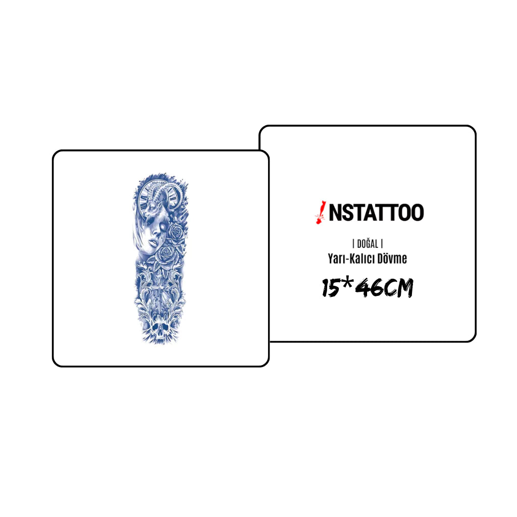 (Full Sleeve) Timeless - Halb-permanentes Tattoo