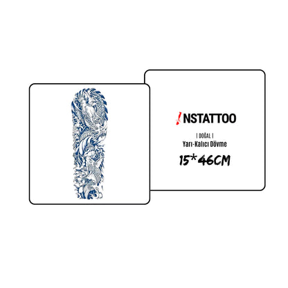 (Full Sleeve) Drakoi - Halb-permanentes Tattoo