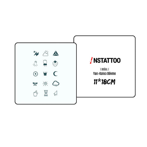 (15 Tattoo) Minimal Package - Halb-permanentes Tattoo