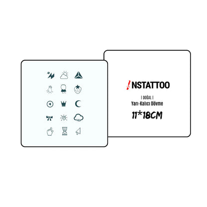 (15 Tattoo) Minimal Package - Halb-permanentes Tattoo