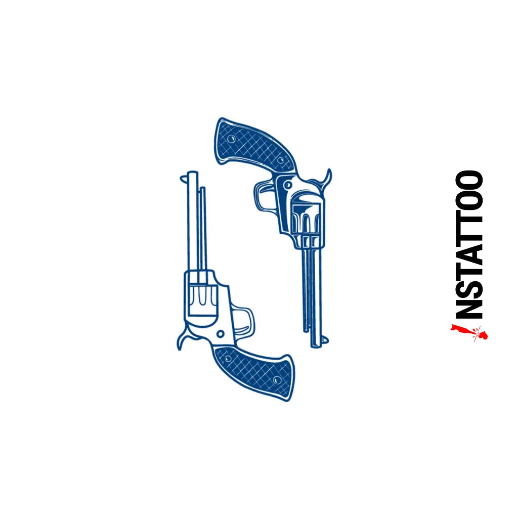 Revolver - Halb-permanentes Tattoo