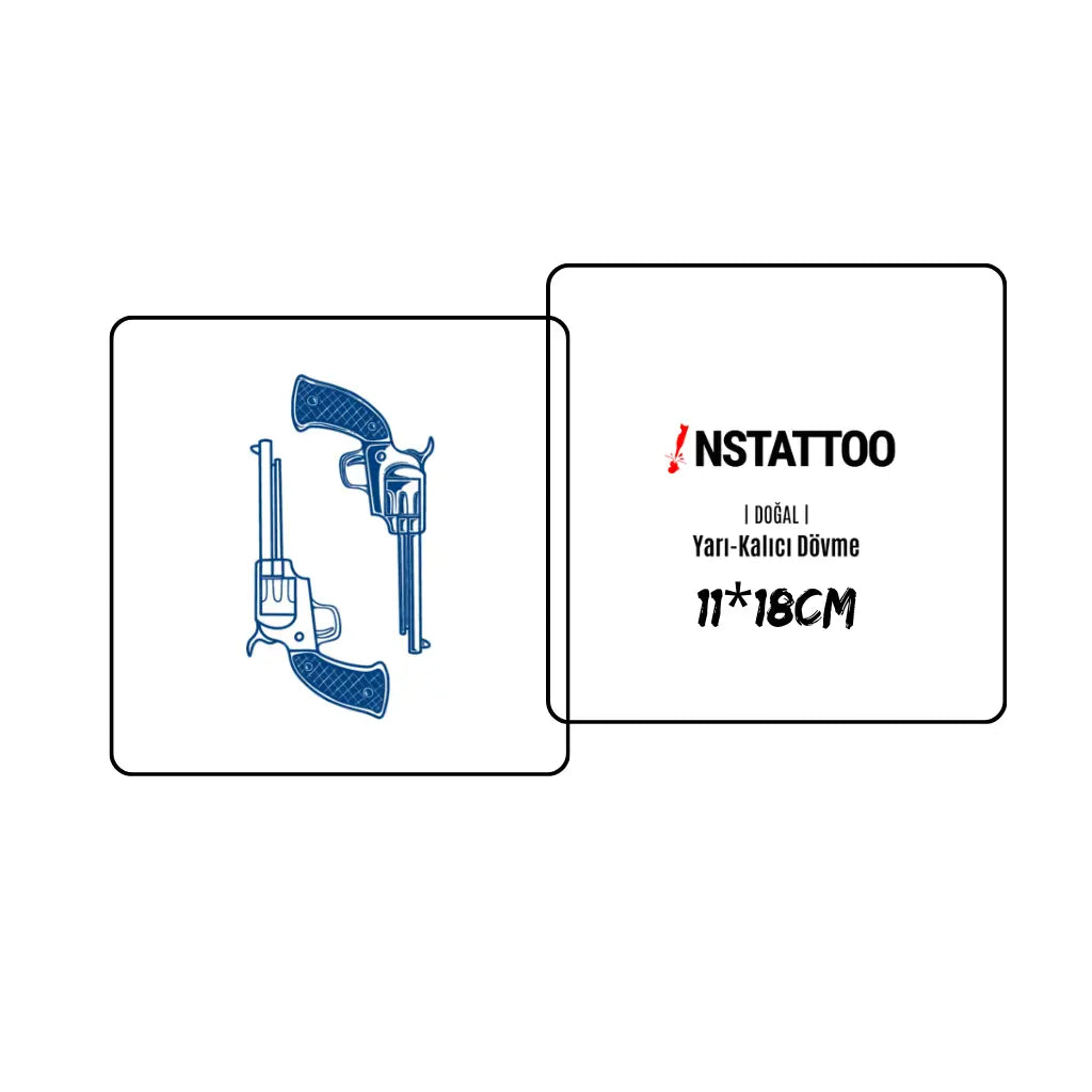 Revolver - Halb-permanentes Tattoo