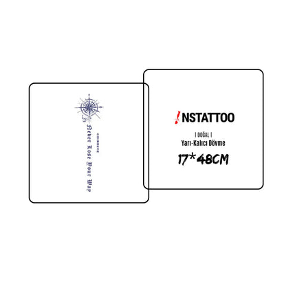 Compass -Halb-permanentes Tattoo