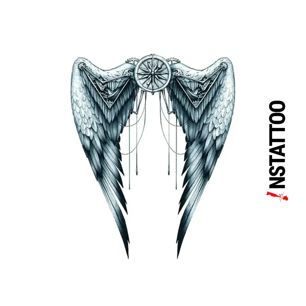 Wings Of Time - Halb-permanentes Tattoo