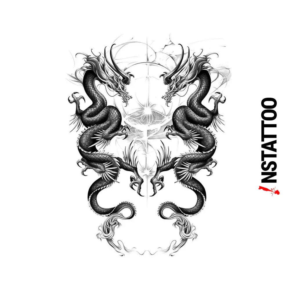 Draconic Unity - Halb-permanentes Tattoo