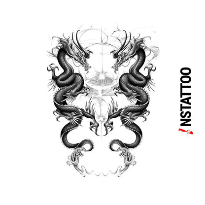 Draconic Unity - Halb-permanentes Tattoo