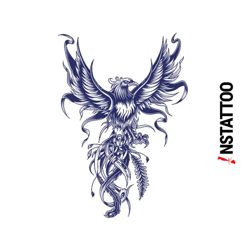 Imperial Firebird - Halb-permanentes Tattoo