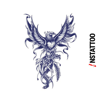 Imperial Firebird - Halb-permanentes Tattoo