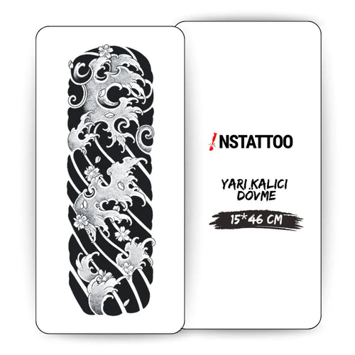 (Full Arm Sleeve) Tempest - Halb-permanentes Tattoo