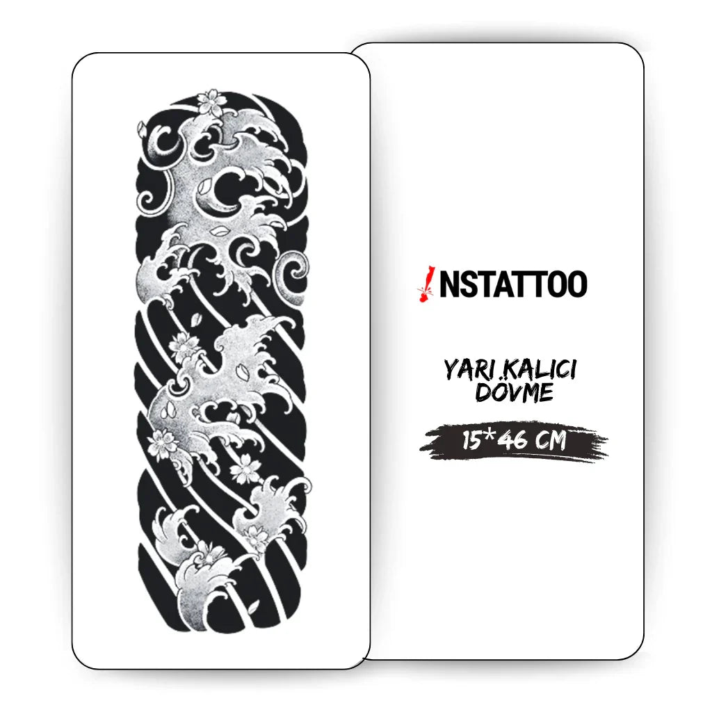 (Full Arm Sleeve) Tempest - Halb-permanentes Tattoo