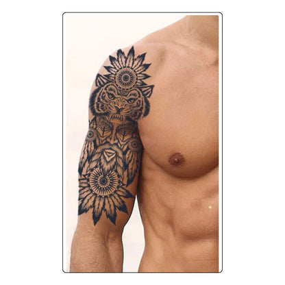 (Chest-Arm-Sleeve) Raijin - Halb-permanentes Tattoo