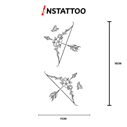 Bow  -Halb-permanentes Tattoo