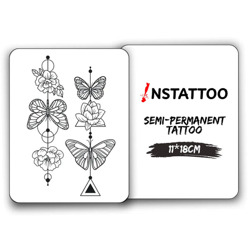 Butterfly 2 Piece - Halb-permanentes Tattoo