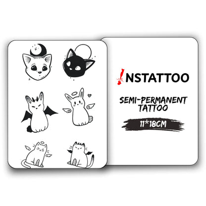 Couple Kitten - Halb-permanentes Tattoo