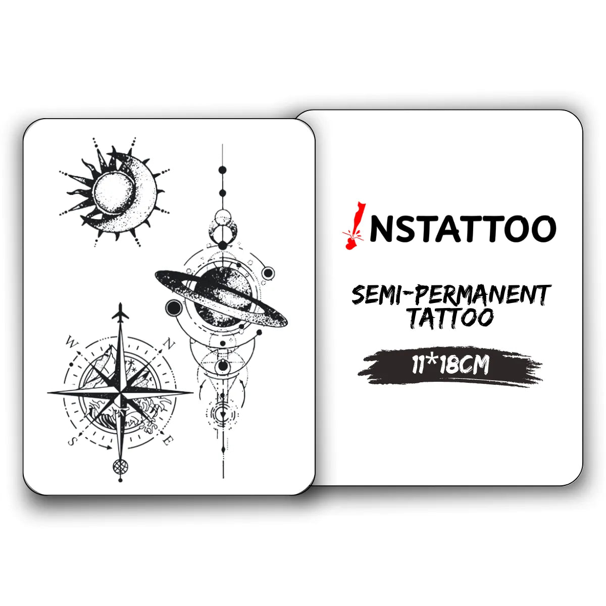 Universe 3 Piece - Halb-permanentes Tattoo