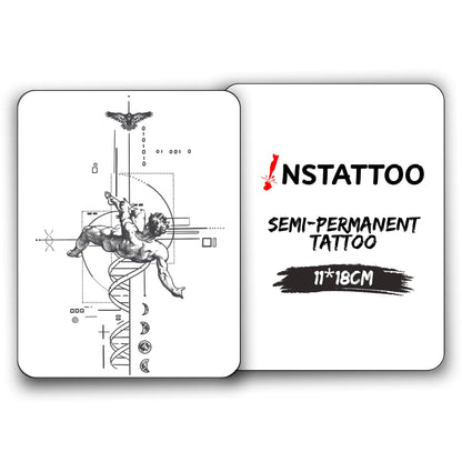 (Special Design) F A L L E N - Halb-permanentes Tattoo