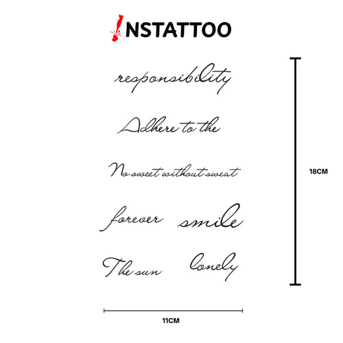 (5 Tattoo) F O R E V E R - Halb-permanentes Tattoo