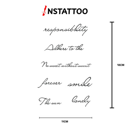 (5 Tattoo) F O R E V E R - Halb-permanentes Tattoo