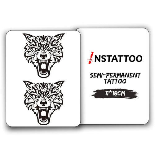 Grey Wolf 2  - Halb-permanentes Tattoo