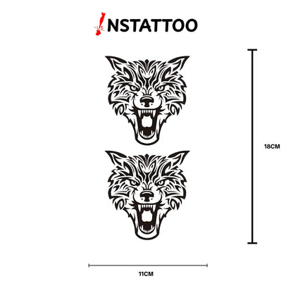 Grey Wolf 2  - Halb-permanentes Tattoo