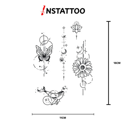 Harmonik -Halb-permanentes Tattoo