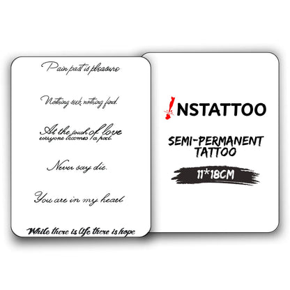 (6 Tattoo) H O P E - Halb-permanentes Tattoo