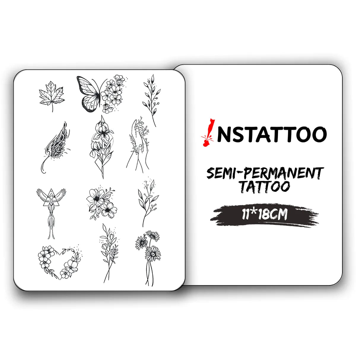 (12 Tattoo) Indecisive Package - Halb-permanentes Tattoo