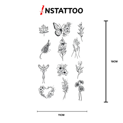 (12 Tattoo) Indecisive Package - Halb-permanentes Tattoo