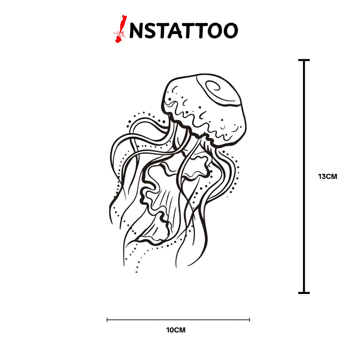 Jellyfish - Halb-permanentes Tattoo