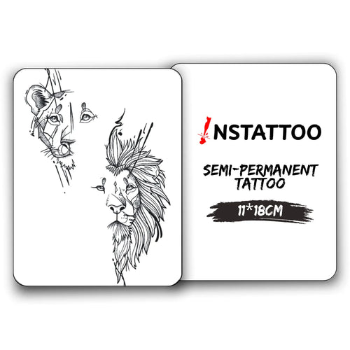 King and Queen - Halb-permanentes Tattoo