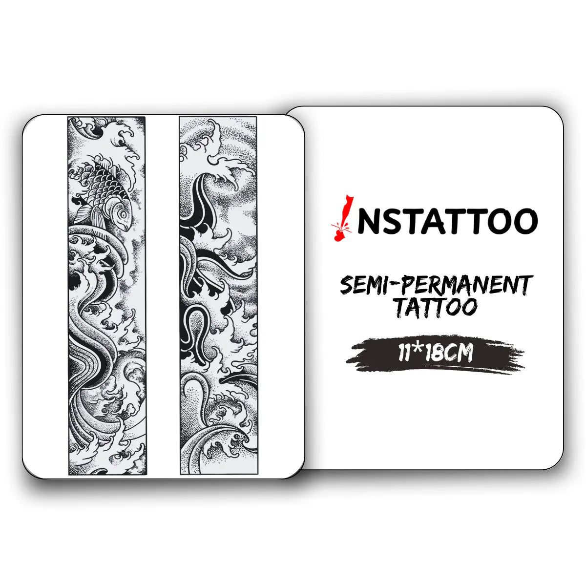 Koi 2 - Halb-permanentes Tattoo