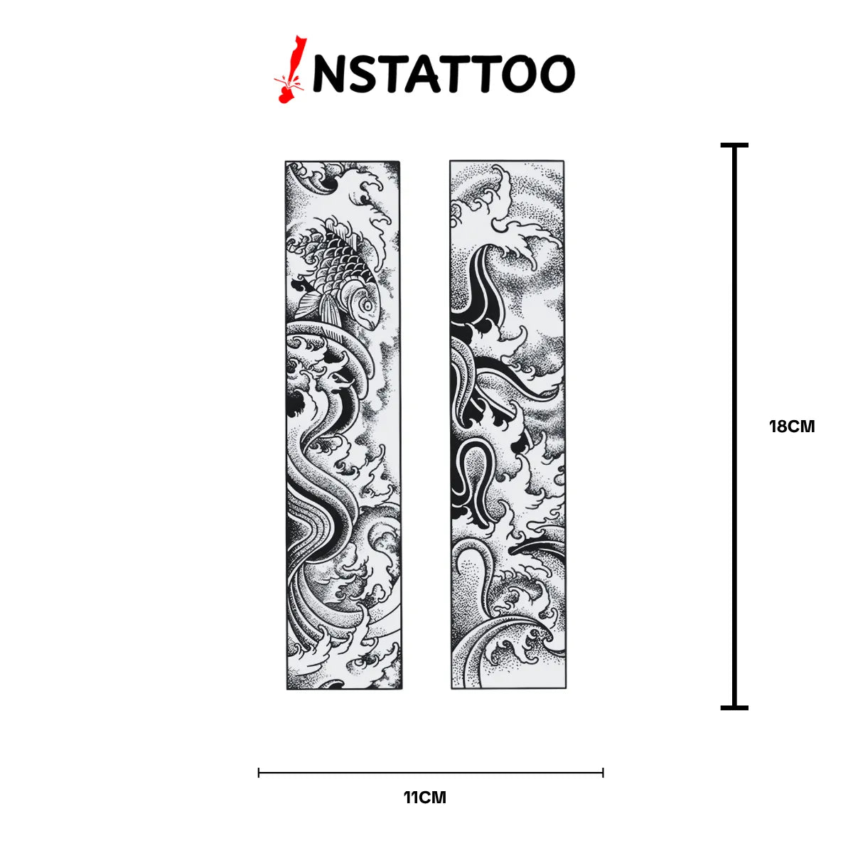 Koi 2 - Halb-permanentes Tattoo