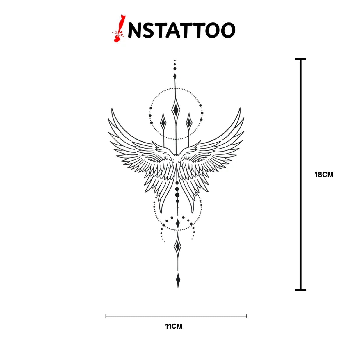 Lucifer - Halb-permanentes Tattoo