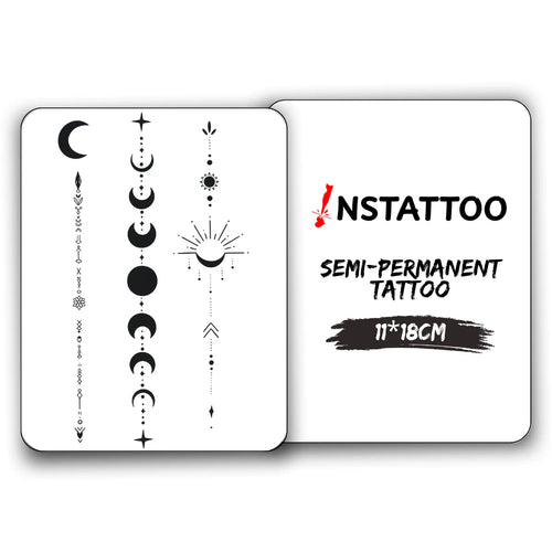 (3 Tattoo) L U N A R - Halb-permanentes Tattoo