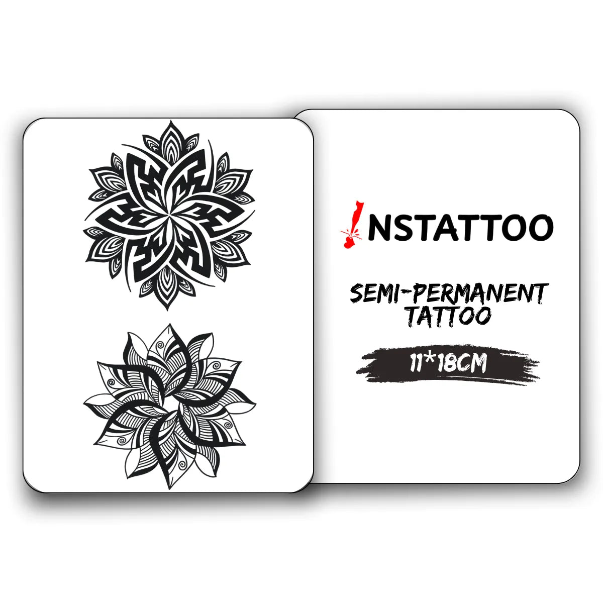 Mandala 2 - Halb-permanentes Tattoo