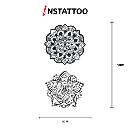 Mandala II - Halb-permanentes Tattoo