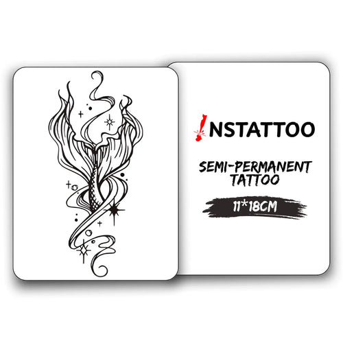 Mermaid - Halb-permanentes Tattoo