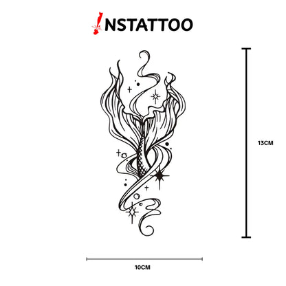 Mermaid - Halb-permanentes Tattoo