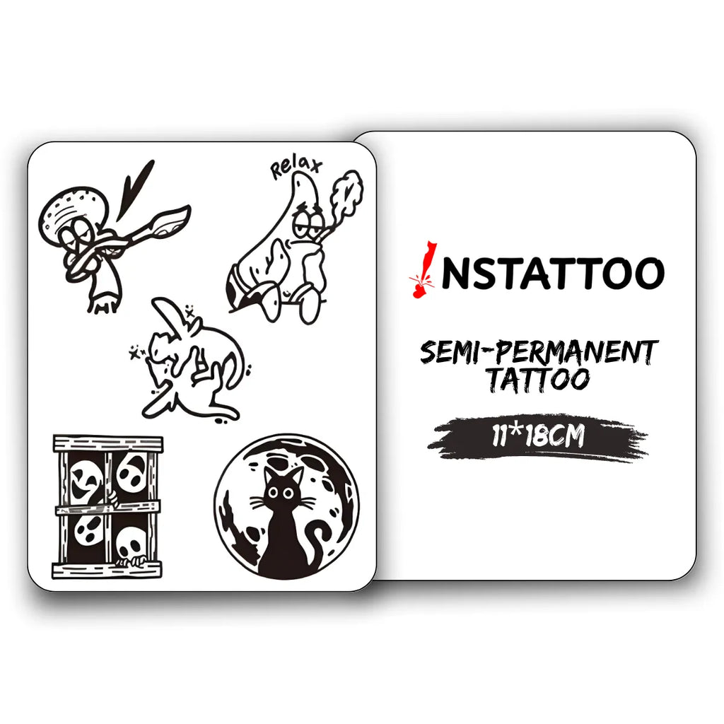 (5 Tattoo) Minimal Package I - Halb-permanentes Tattoo
