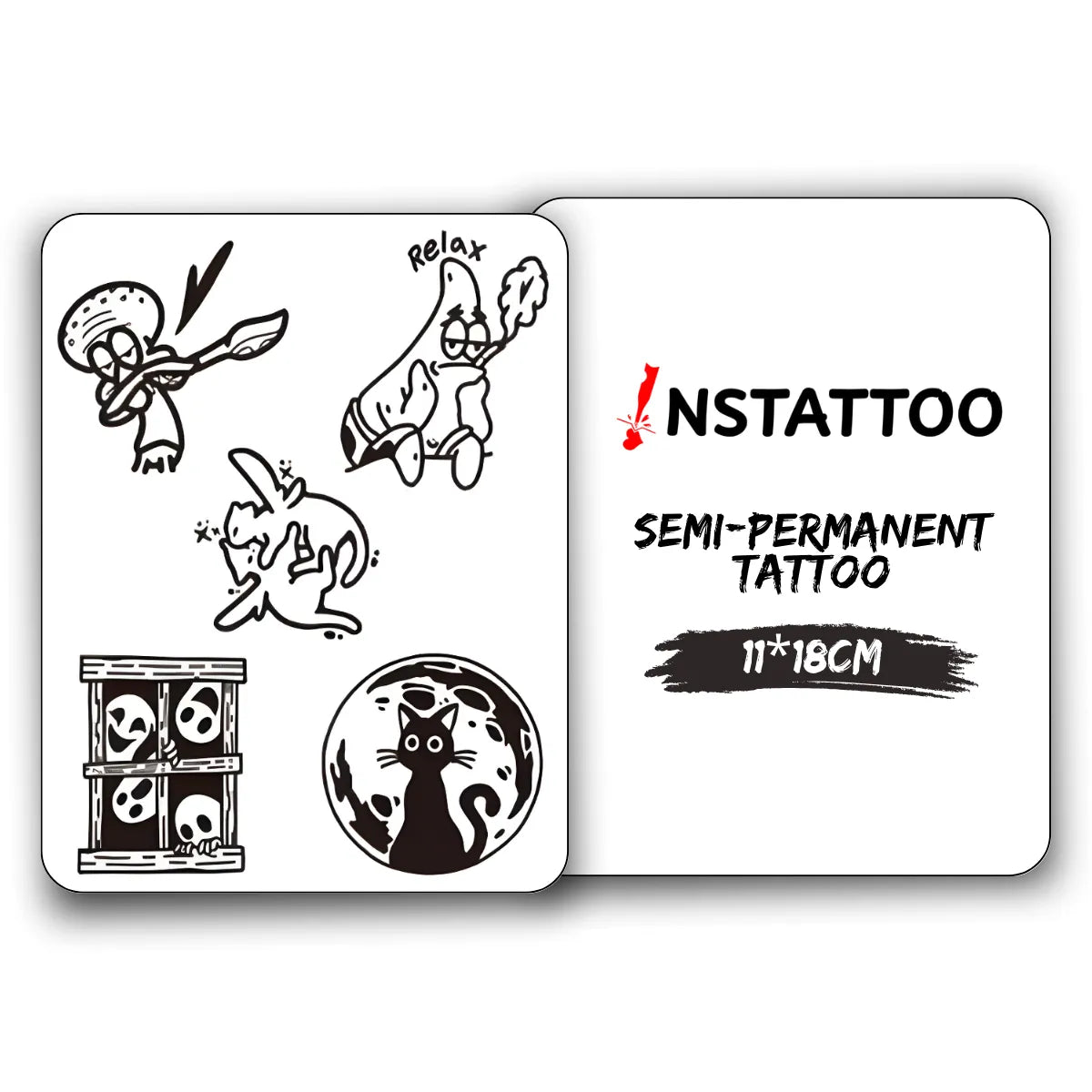 (5 Tattoo) Minimal Package I - Halb-permanentes Tattoo