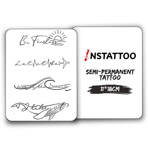 (4 Tattoo) M O M E N T - Halb-permanentes Tattoo