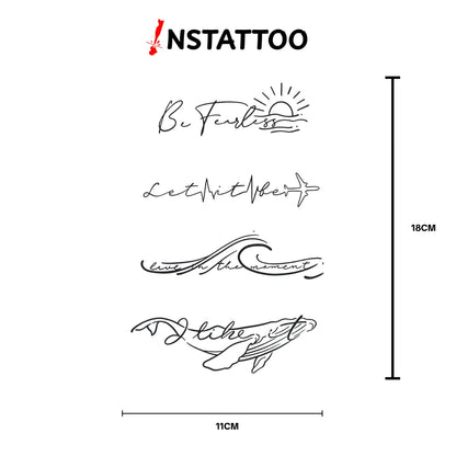 (4 Tattoo) M O M E N T - Halb-permanentes Tattoo