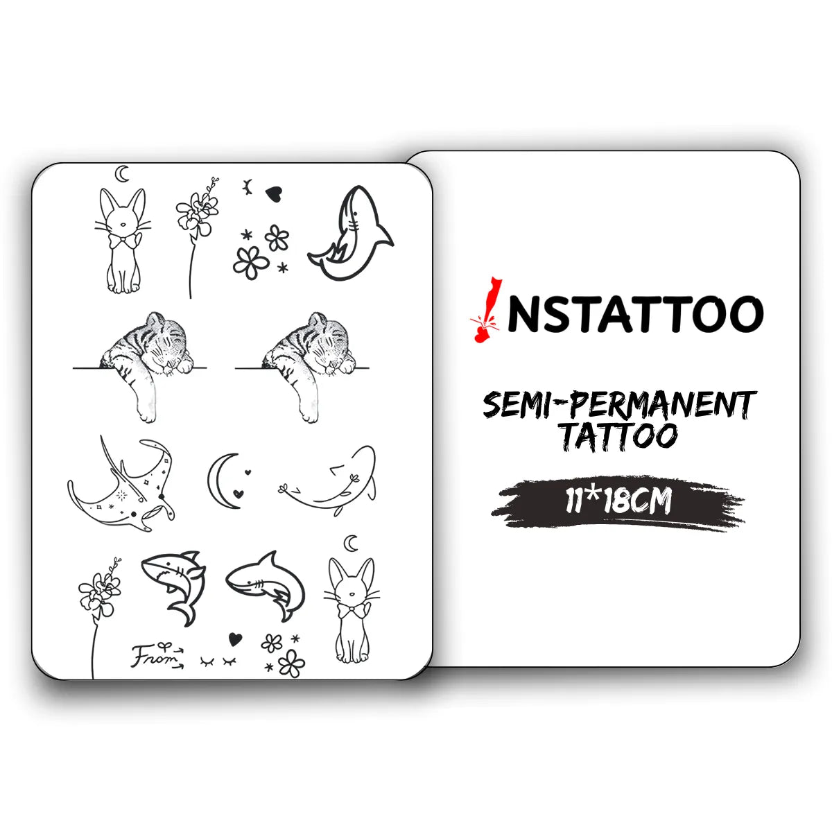 (14 Tattoo) Nature Package - Halb-permanentes Tattoo