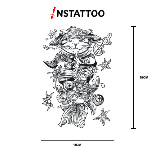 Nekomaru - Halb-permanentes Tattoo
